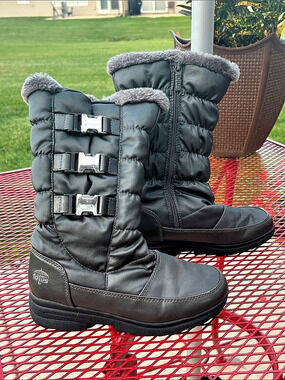 Totes Bryce Winter Boots Black US 6 Like New